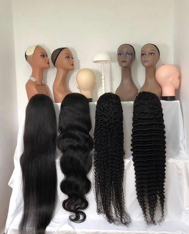 1b 4x4 Closure wigs (transparent)